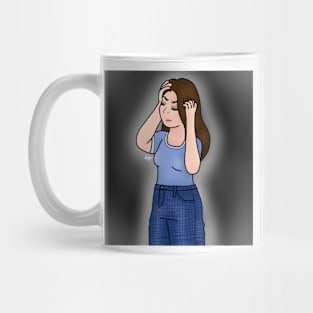 Stressed girl Mug